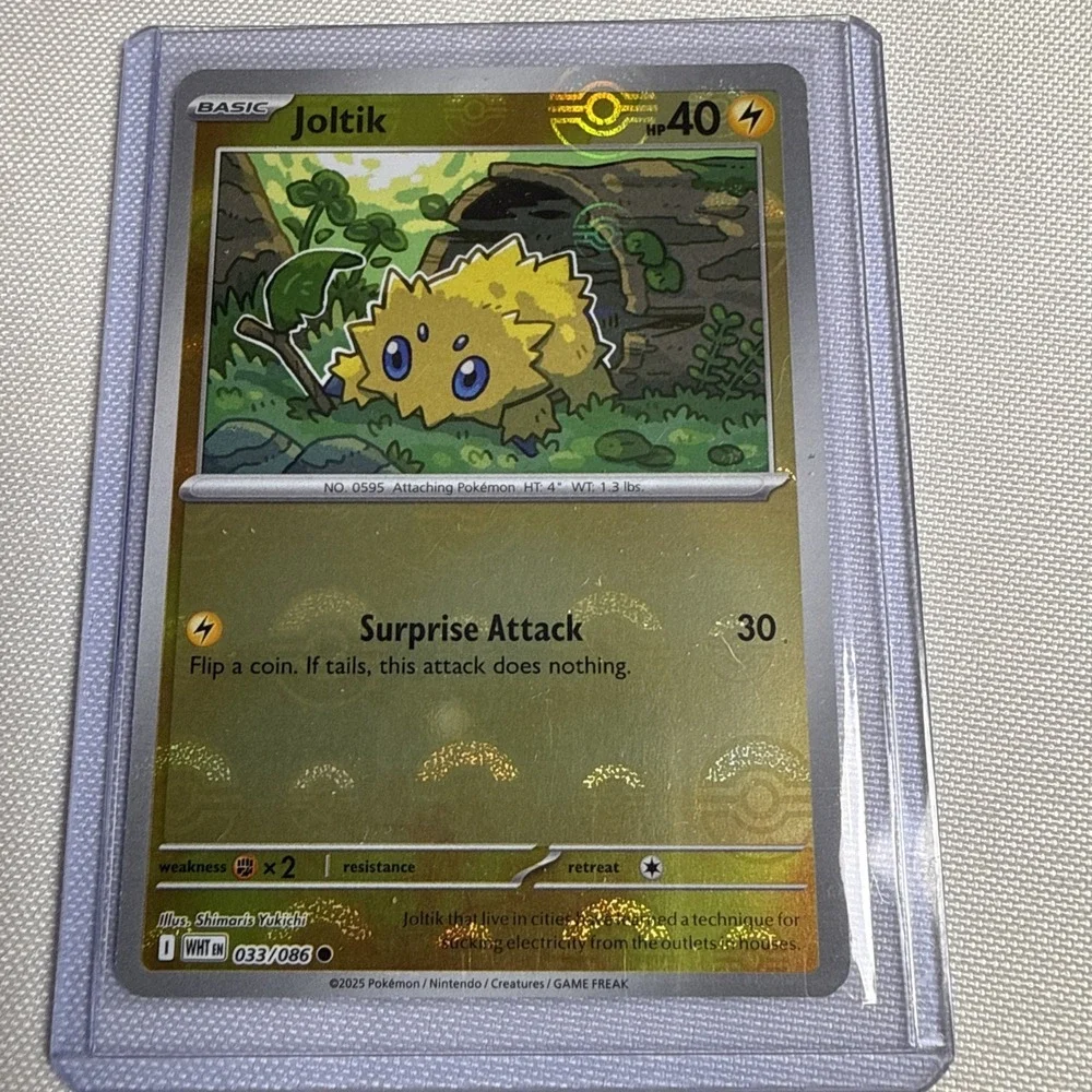 Joltik 033/086 SV11 White Flare Master Ball Reverse Holo Card 033/086